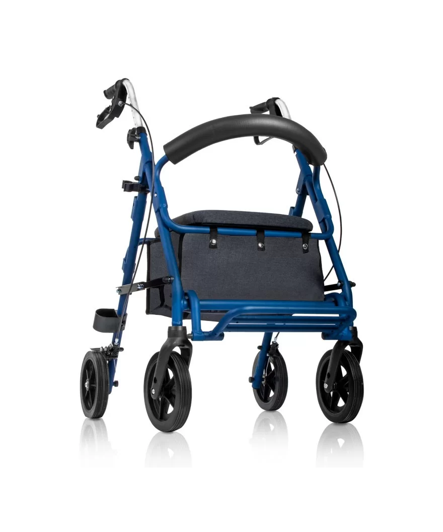 Andador con asiento y reposapiés