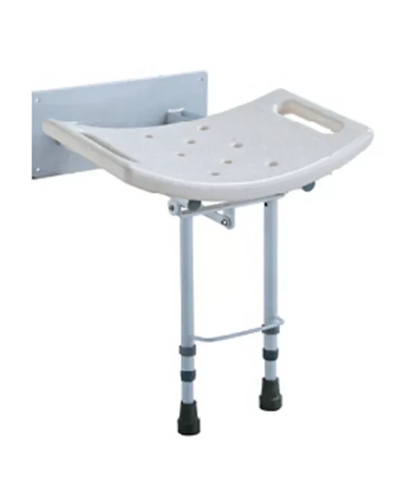 Asiento de pared con patas para ducha